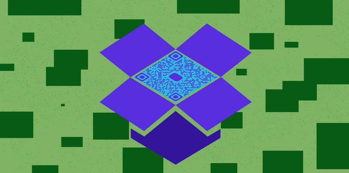 QR code generator til Dropbox fildeling og cloud storage