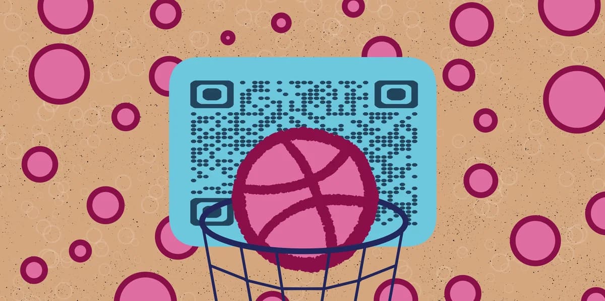 Dribbble QR code generator til kreative porteføljer