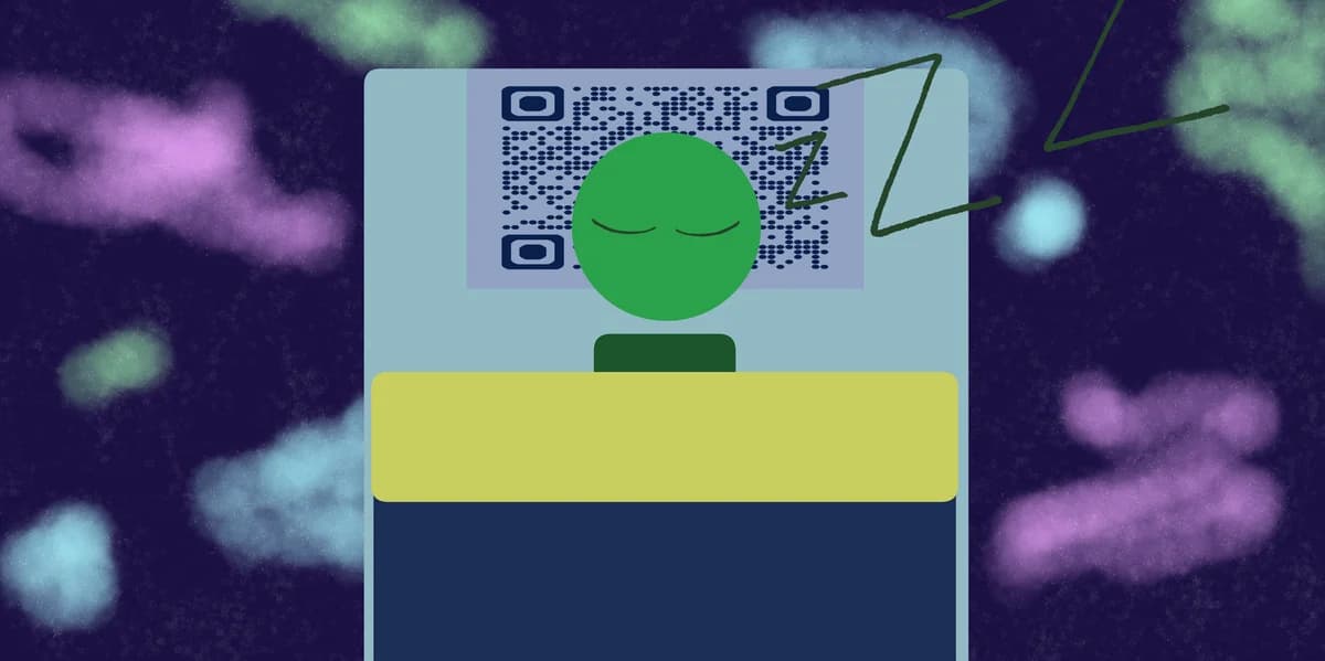 Søvnovervågning synkronisering QR-koder til sundhedsapps