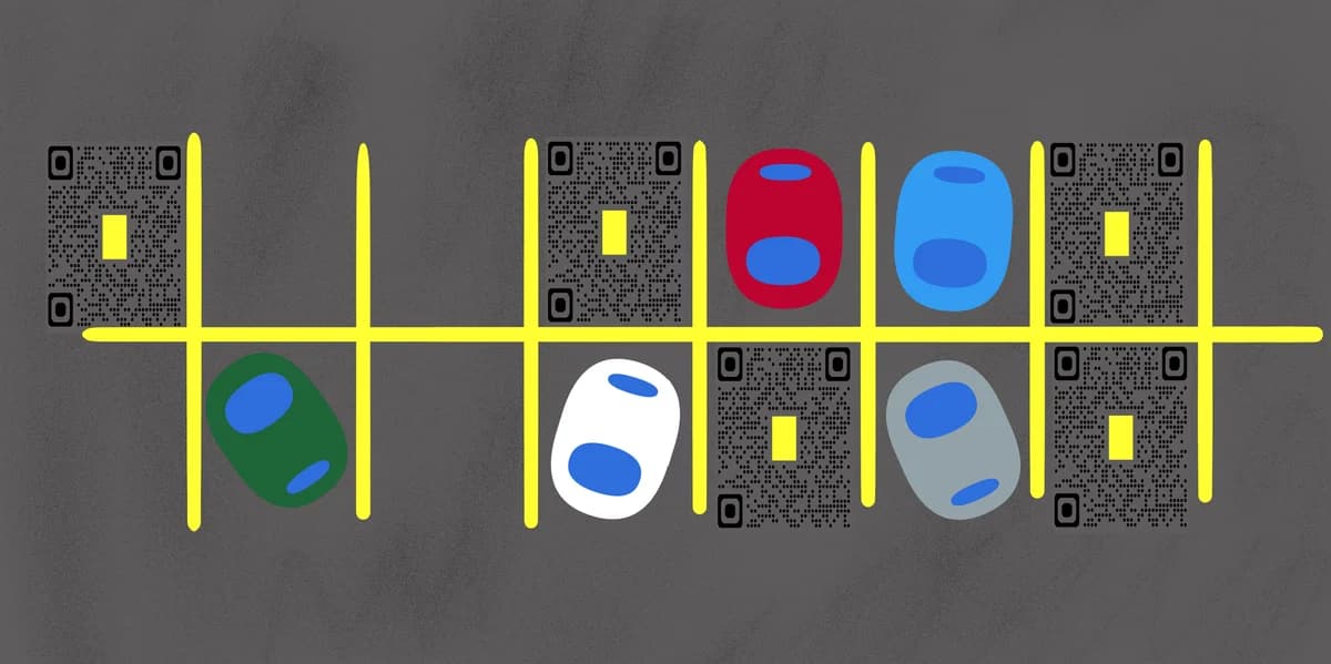 Parkeringsplads QR-koder til kontaktløs betaling og information