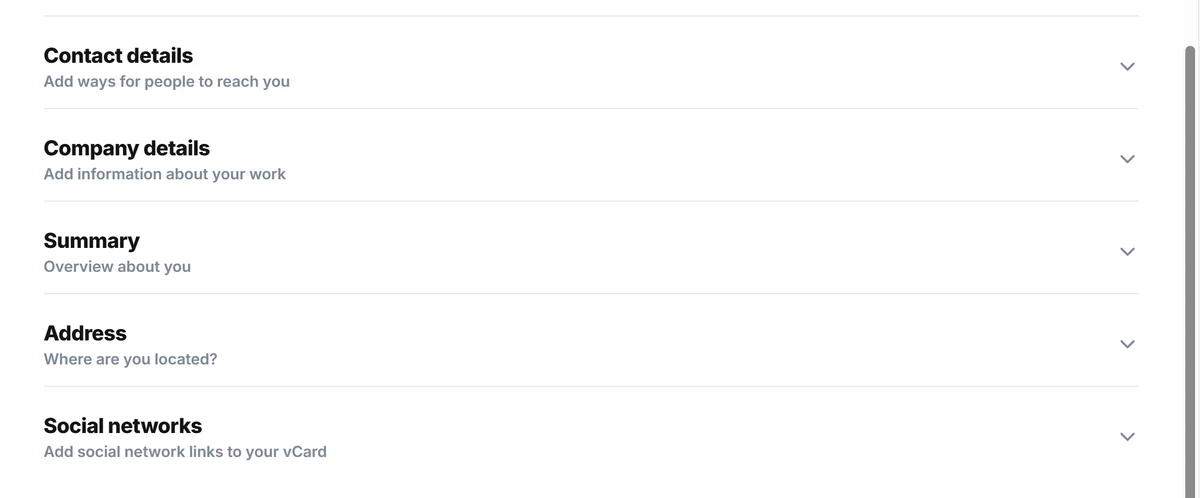 Input your professional details