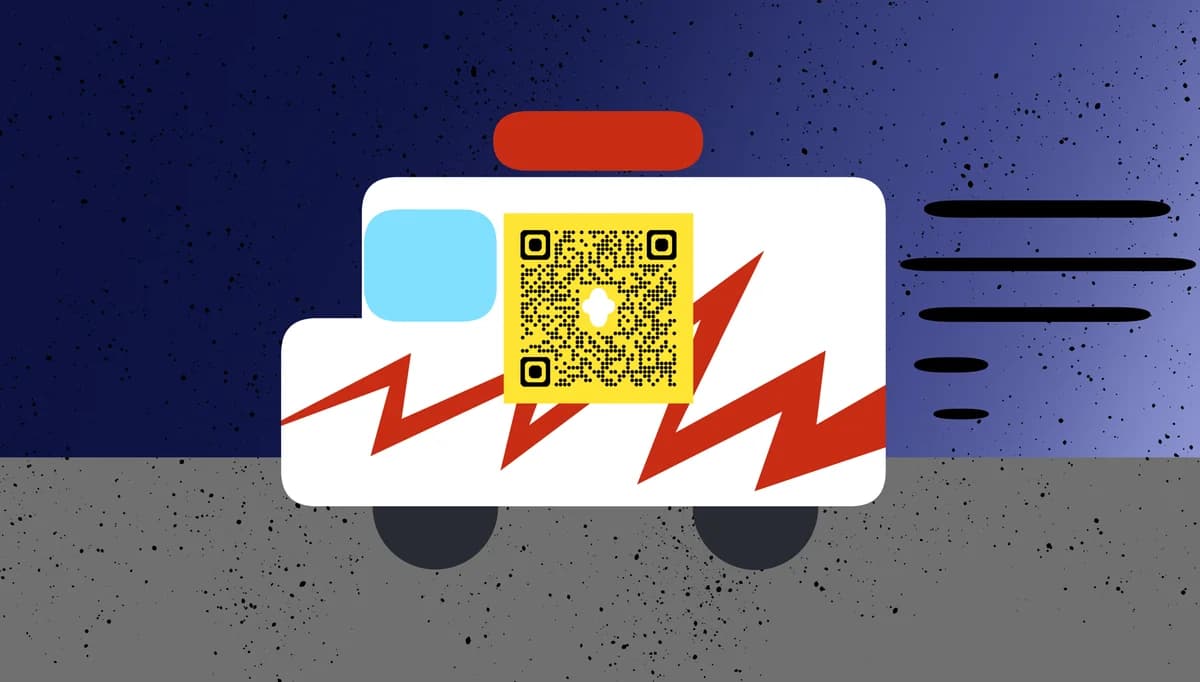 Emergency access QR codes for instant contact information