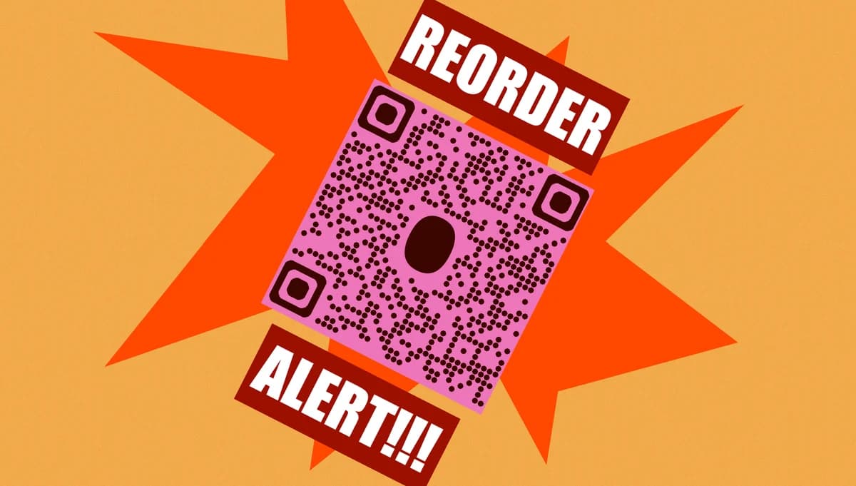 Como configurar alertas de reposição através de QR codes