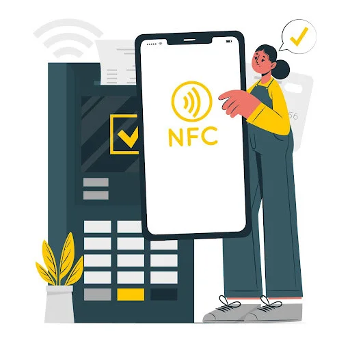 NFC tags or QR codes