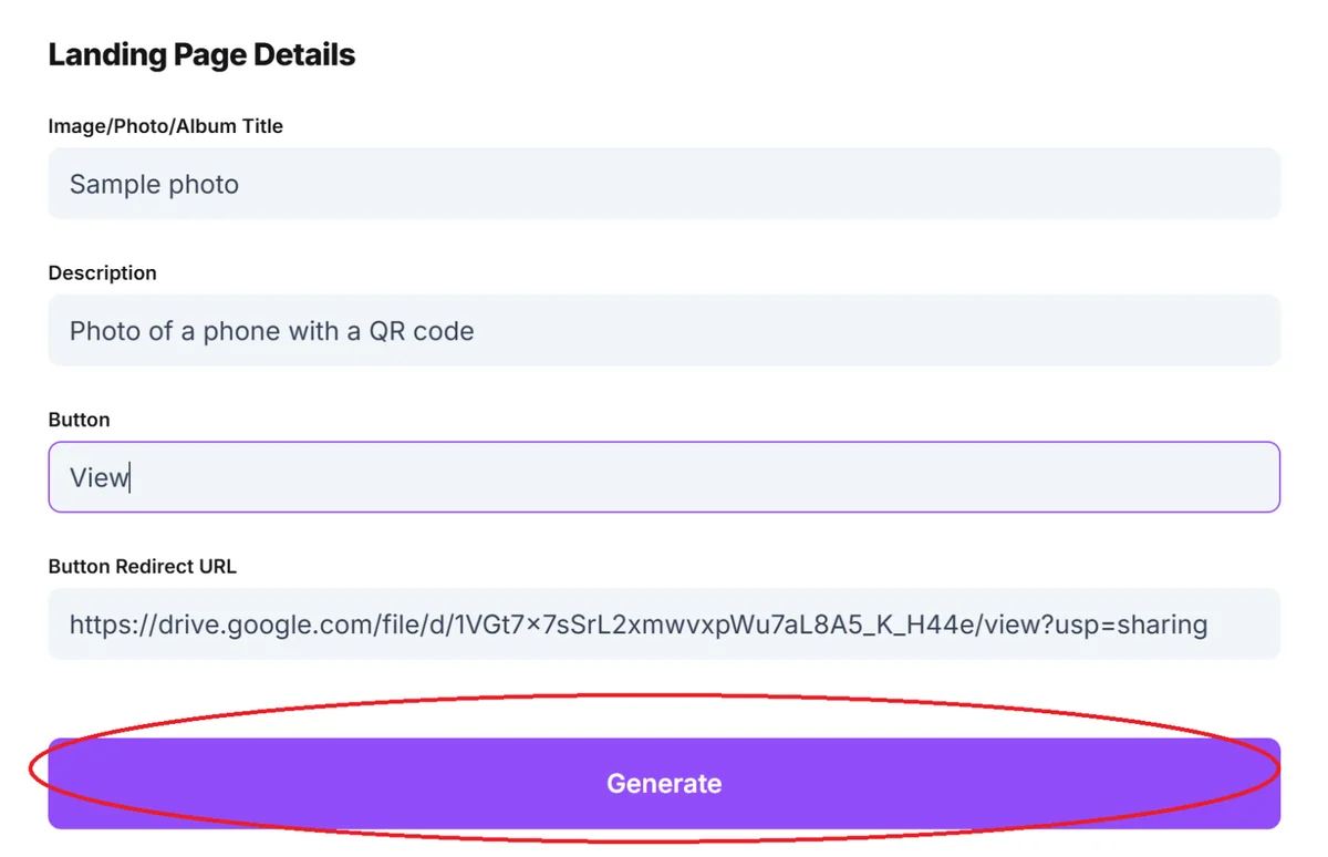qr code link details