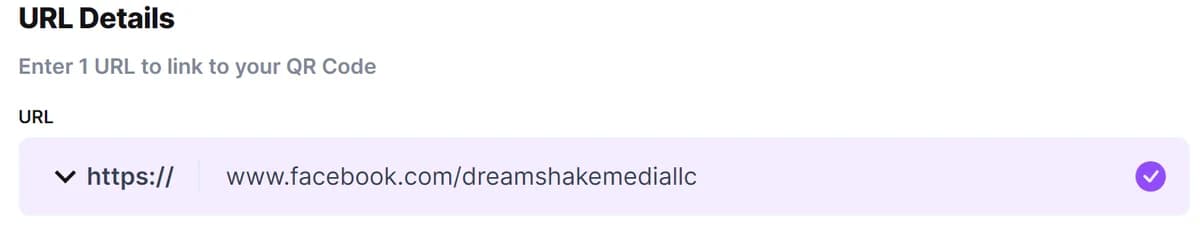 qr code url facebook