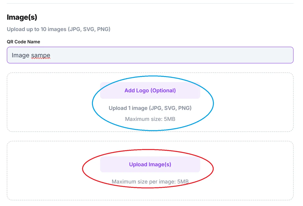 upload your desire image