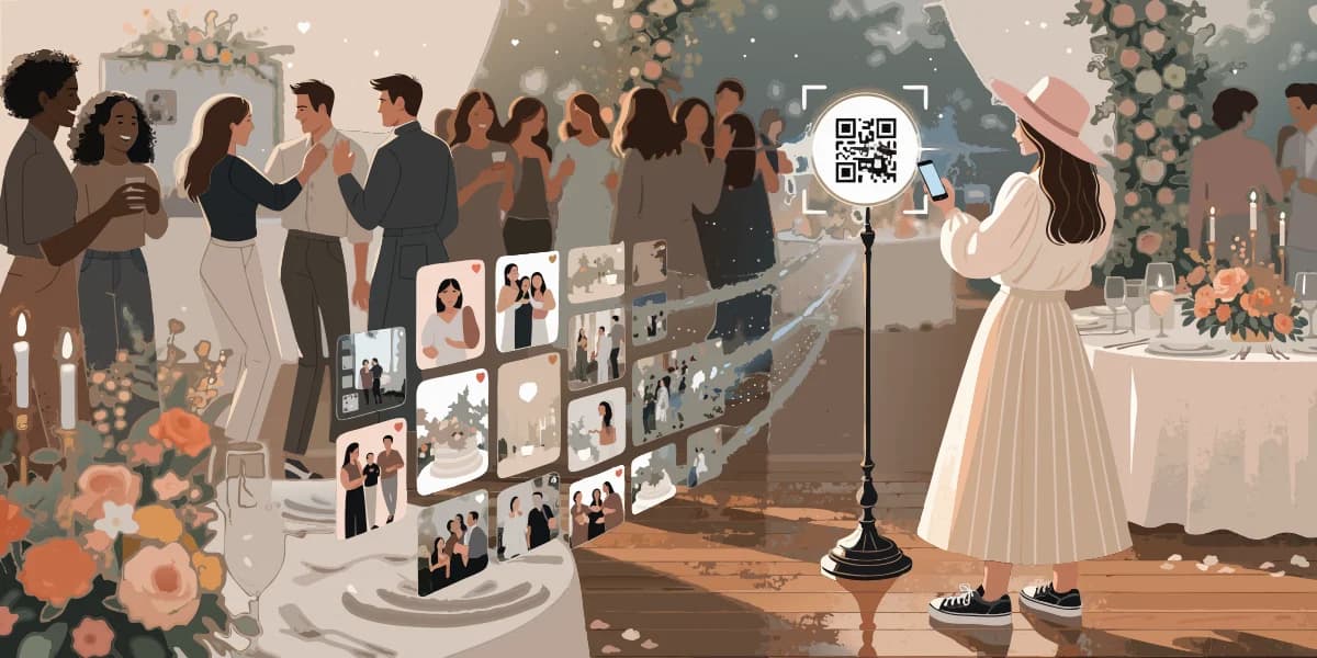 Bryllupsbilleder QR code generator | QR Code Developer