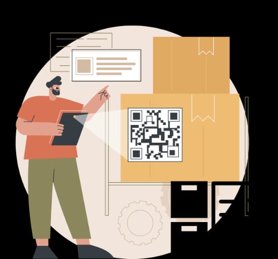 Inventaire et disponibilité - QR Code URL feature illustration for QR Codes Pour le Commerce