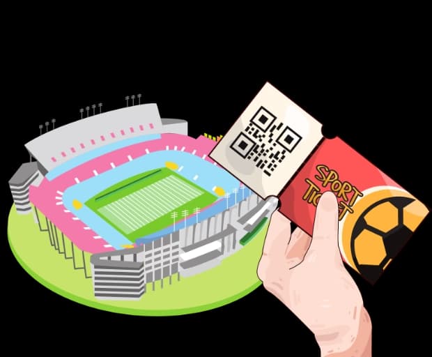 Aumenta le Vendite di Biglietti e l'Esperienza del Giorno della Partita - Video QR Code feature illustration for QR Code per Squadre Sportive