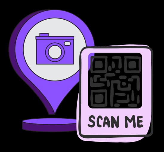 Kapcsolja össze a turistákat a helyi látványosságokkal azonnal - URL QR Code feature illustration for QR-kódok a turizmus számára