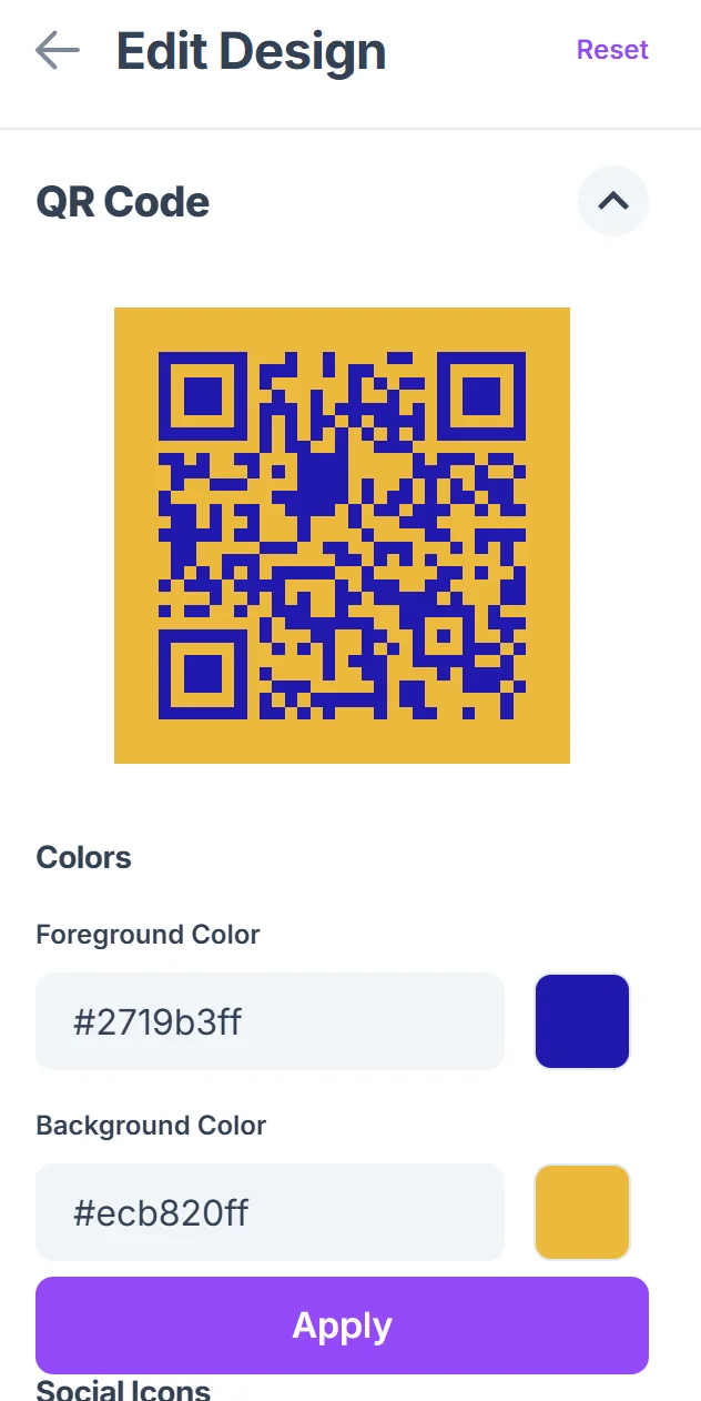 Customize the design