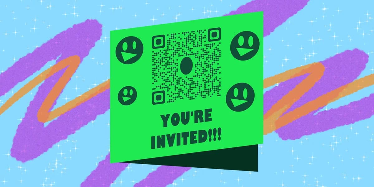 modèles d'invitation avec code qr