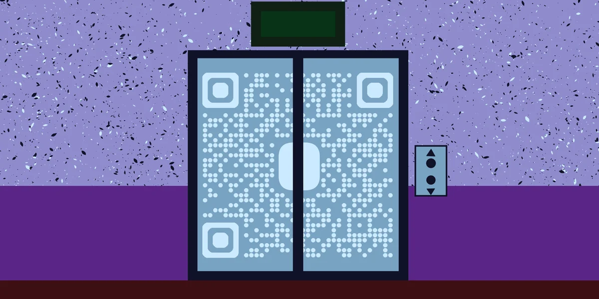 qr code in elevator