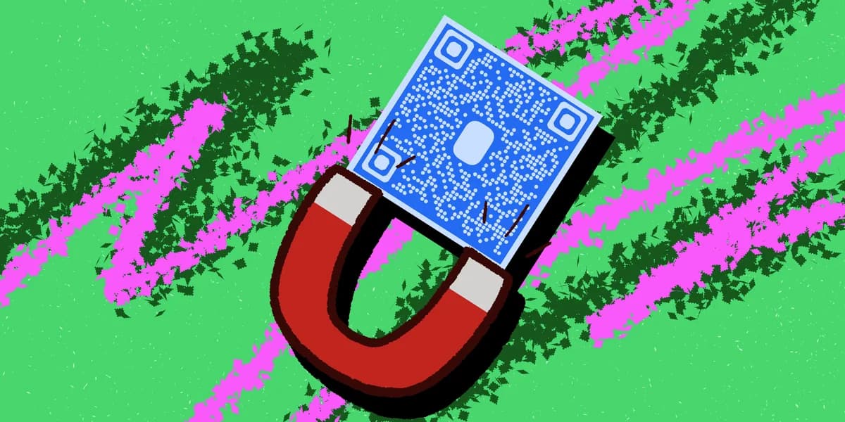 Lead magnet with QR code