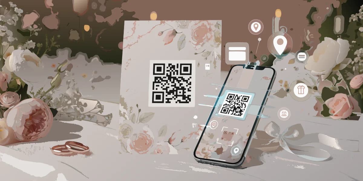 Wedding invitation QR code generator
