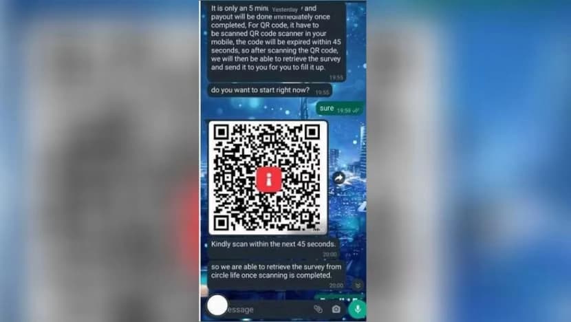 SingPass QR code scam in Singapore