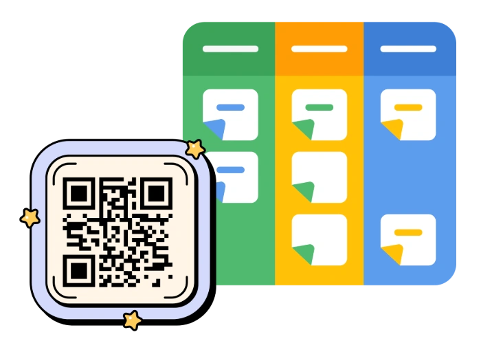 Monitora il Progresso dei Progetti Senza Sforzo - PDF QR Code feature illustration for QR Code Per Consulenti Aziendali