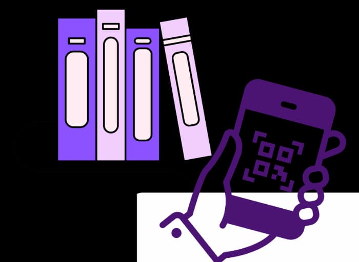 Kapcsolja össze a diákokat digitális tananyagokkal - URL QR Code feature illustration for QR kódok oktatási intézmények számára