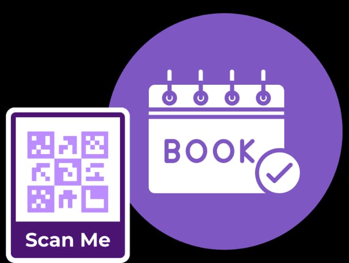 Egyszerűsítse az időpontfoglalást és a bejelentkezést - URL QR Code feature illustration for QR kódok egészségügyi szakemberek és orvosok számára