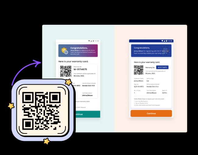 Karbantartási ütemtervek és garancia információk nyomon követése - PDF QR Code feature illustration for QR kódok otthoni javításokhoz és karbantartáshoz