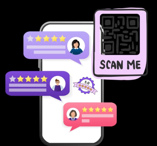 Kapcsolja össze vendégeit a szállodai szolgáltatásokkal - URL QR Code feature illustration for QR kódok szállodák és üdülőhelyek számára