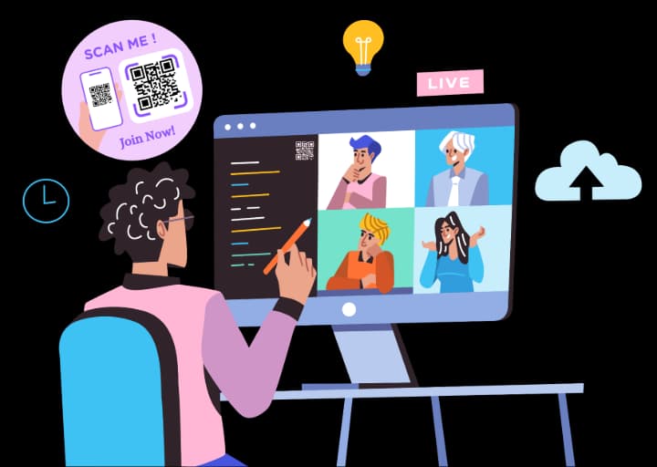 Játékon belüli QR kódok bónusz tartalomhoz - URL QR Code feature illustration for QR kódok szoftver- és játékfejlesztőknek