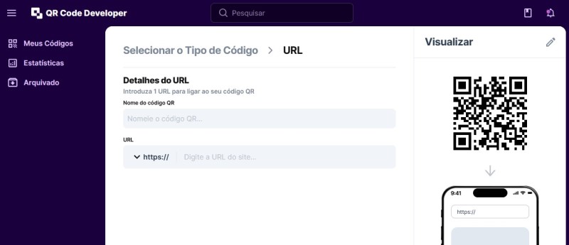 Cole o URL na barra