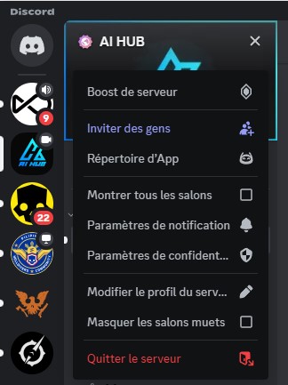 Générer un lien d'invitation Discord