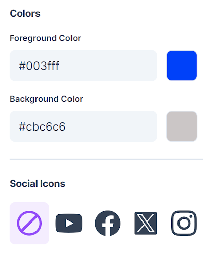 Google Form Step 4 - customize QR code