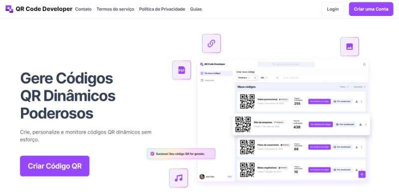 QRcodeveloper Homepage PT