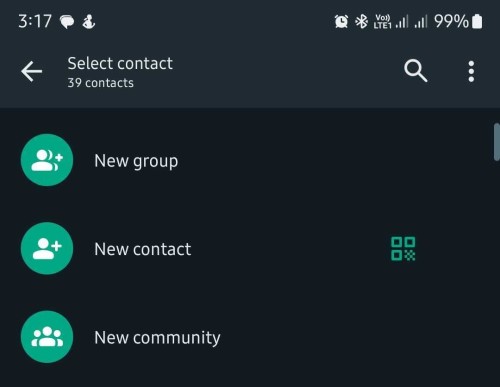 Create or Open a WhatsApp Group