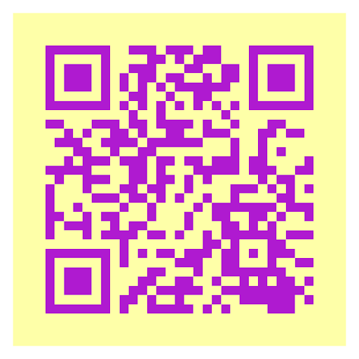 Yellow purple QR code